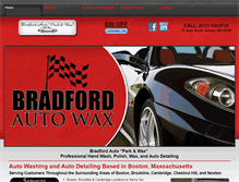 Tablet Screenshot of bradfordautowax.com